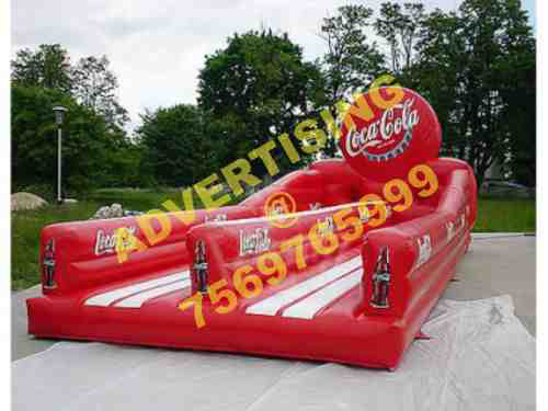coca-cola inflatable bungeerun